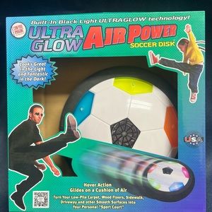 Ultra Air Power Soccer Disc with LED Lights (BATTERIES INLCUDED)